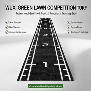 Artificial Synthetic Grass For Gym Weighted Sled Carpet