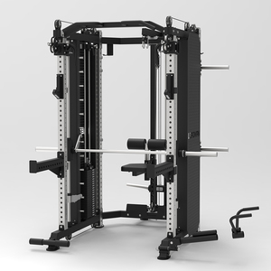 Premium Multi Station Power Rack Functional Trainer Smith Machine Combo