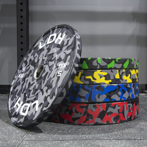 IWF Rubber Weight Plate Fleck Discs Camo Color