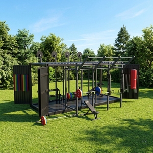 Modular 20ft Container Gym, 4-Side Fully Open Design, OEM/ODM Customizable Layout